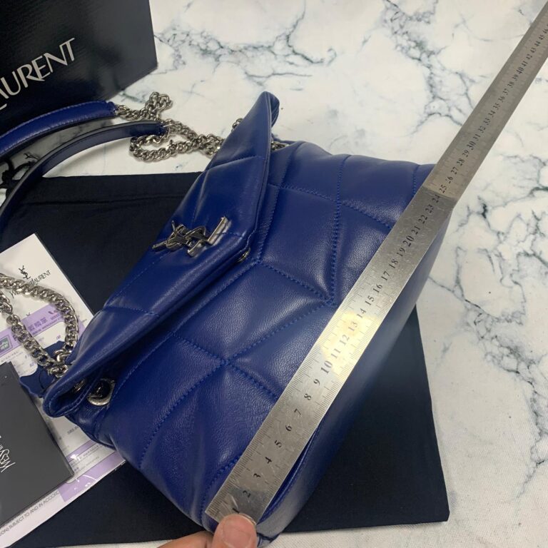 yves saint laurent ysl canta loulou puffer saks mavi