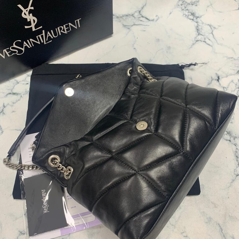 yves saint laurent ysl canta loulou puffer siyah