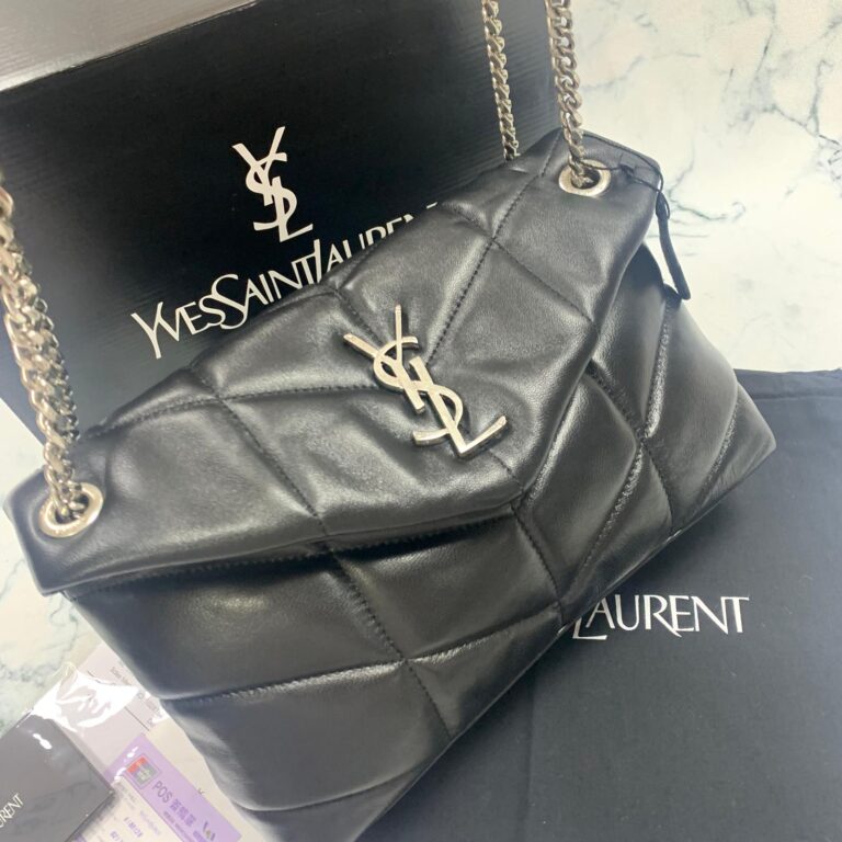 yves saint laurent ysl canta loulou puffer siyah