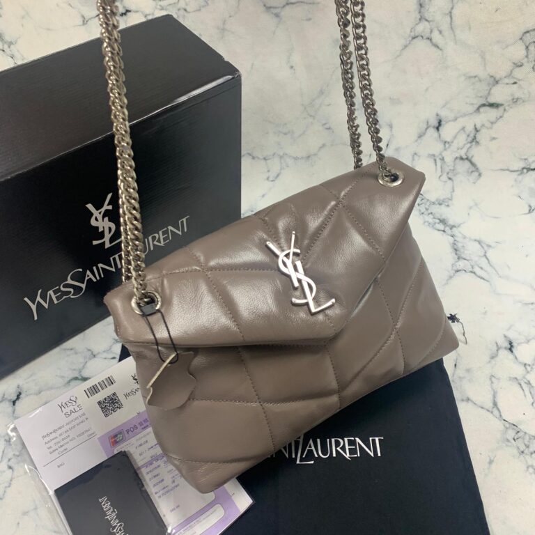 yves saint laurent ysl canta loulou puffer vizon