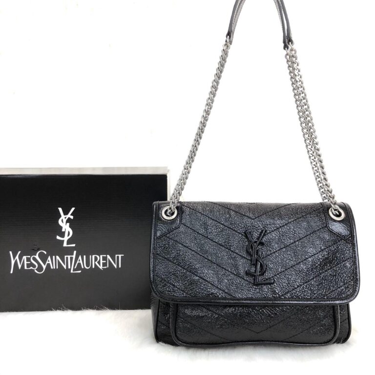 yves saint laurent ysl canta siyah niki medium 28x20cm
