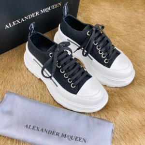 alexander mcqueen ayakkabi siyah sneaker Tread Slick kaucuk taban