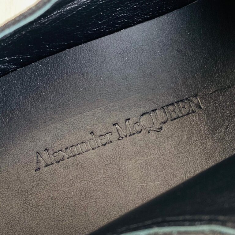 alexander mcqueen ayakkabi siyah sneaker Tread Slick kaucuk taban