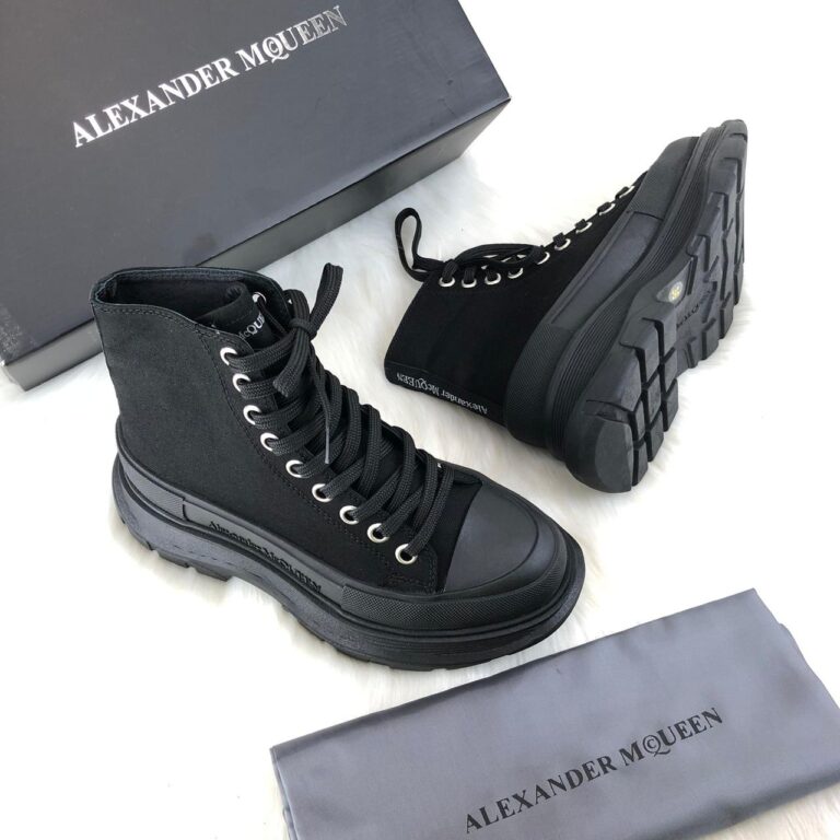 alexander mcqueen ayakkabi tread slick siyah bot