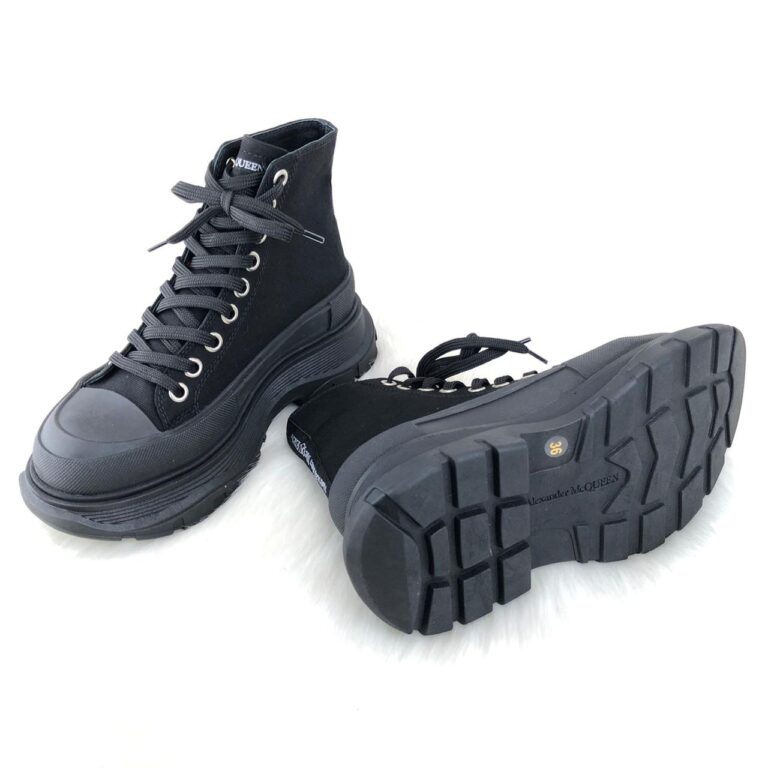 alexander mcqueen ayakkabi tread slick siyah bot