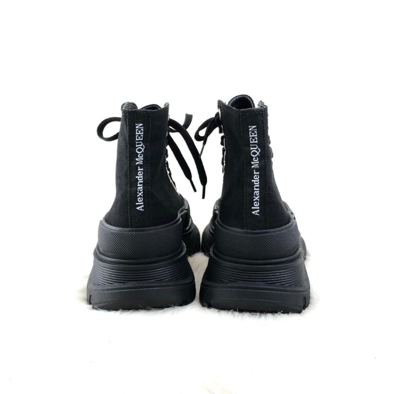 alexander mcqueen ayakkabi tread slick siyah bot