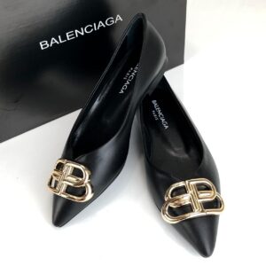 balenciaga ayakkabi siyah babet square knife ballerinas