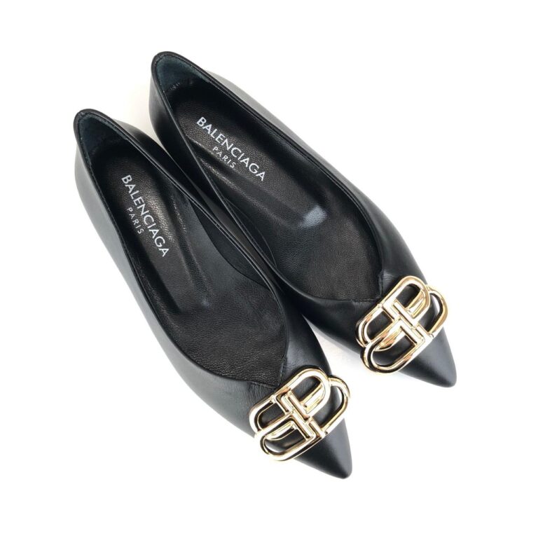 balenciaga ayakkabi siyah babet square knife ballerinas