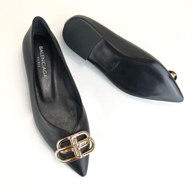 balenciaga ayakkabi siyah babet square knife ballerinas