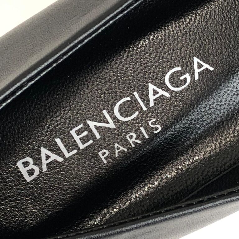 balenciaga ayakkabi siyah babet square knife ballerinas