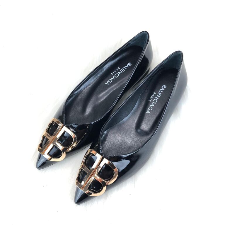 balenciaga ayakkabi siyah babet square knife ballerinas rugan