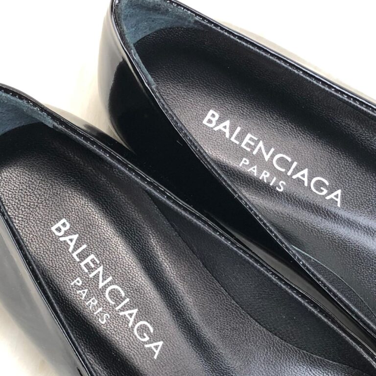 balenciaga ayakkabi siyah babet square knife ballerinas rugan