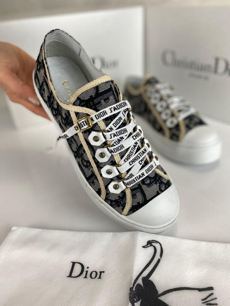 christian dior ayakkabi walkn sneaker sari serit