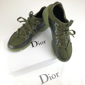 christian dior ayakkabi yesil deri D-Connect Sneaker
