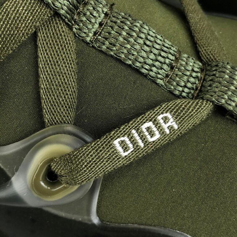 christian dior ayakkabi yesil deri D-Connect Sneaker