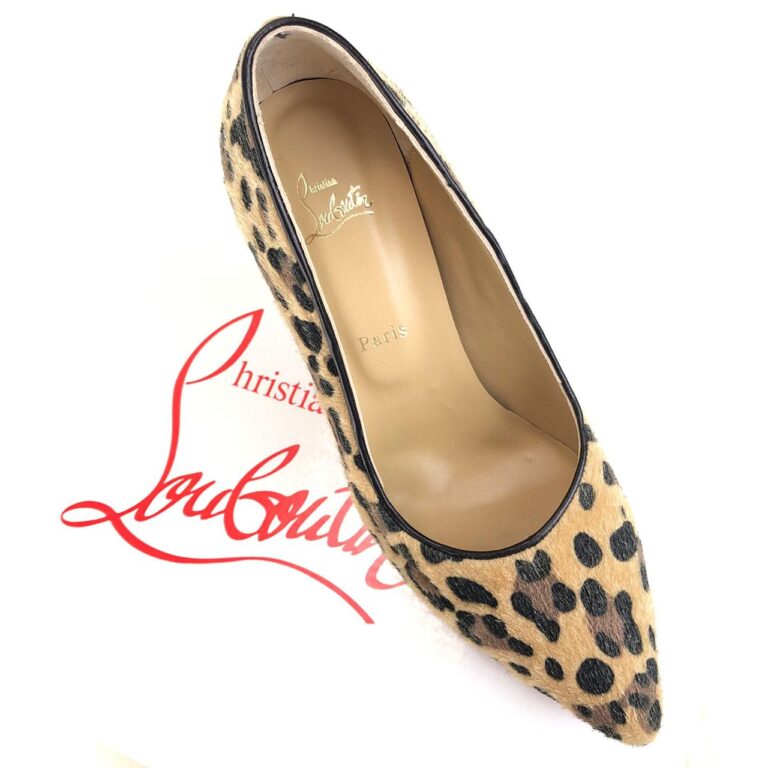 christian louboutin ayakkabi So Kate deri stiletto leopar