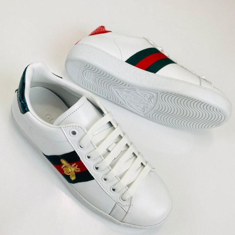 gucci ayakkabi ace embroided sneaker
