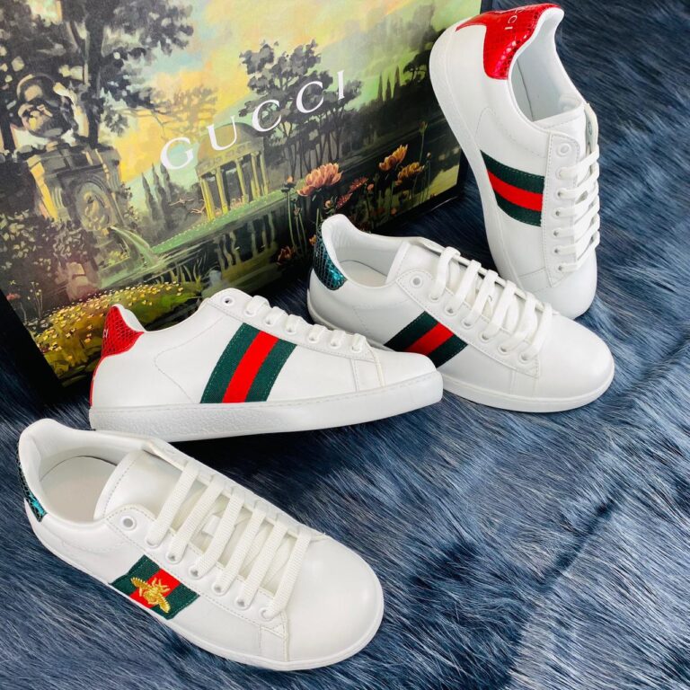 gucci ayakkabi ace embroided sneaker