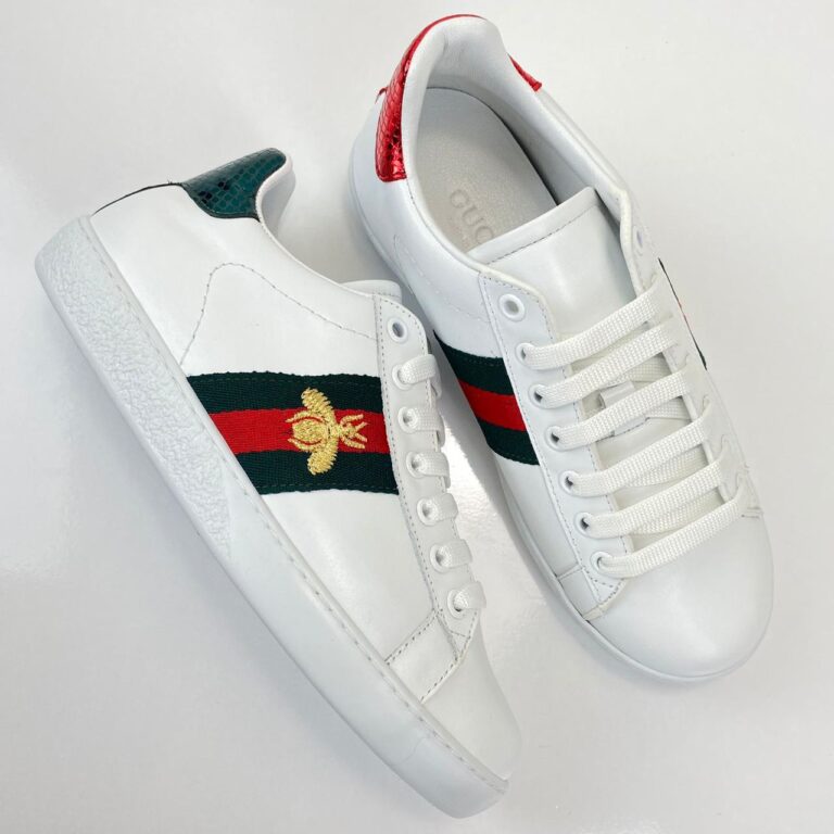 gucci ayakkabi ace embroided sneaker