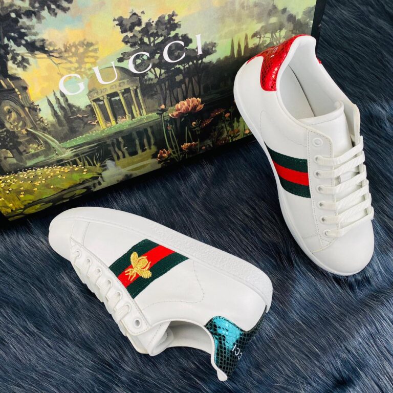 gucci ayakkabi ace embroided sneaker
