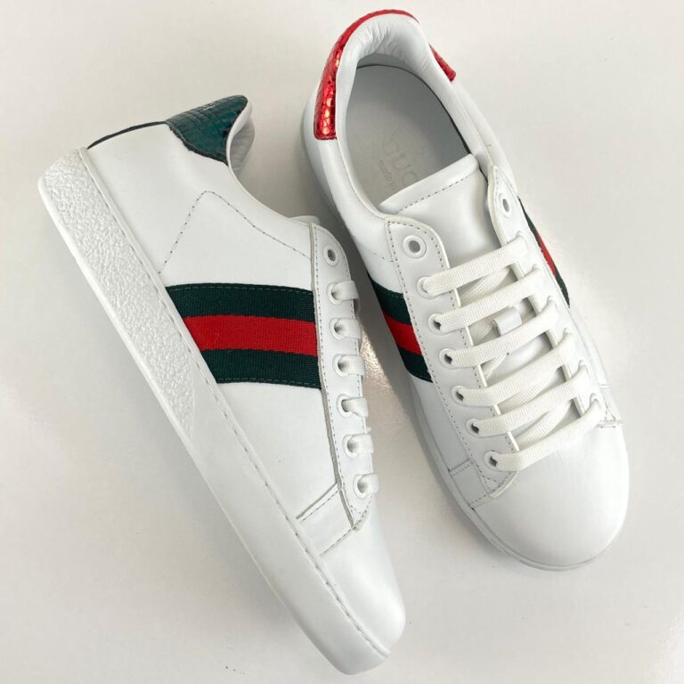 gucci ayakkabi ace embroided sneaker