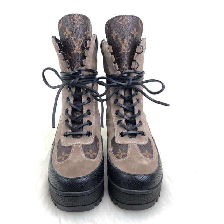 louis vuitton ayakkabi bot govde suet laureate platform