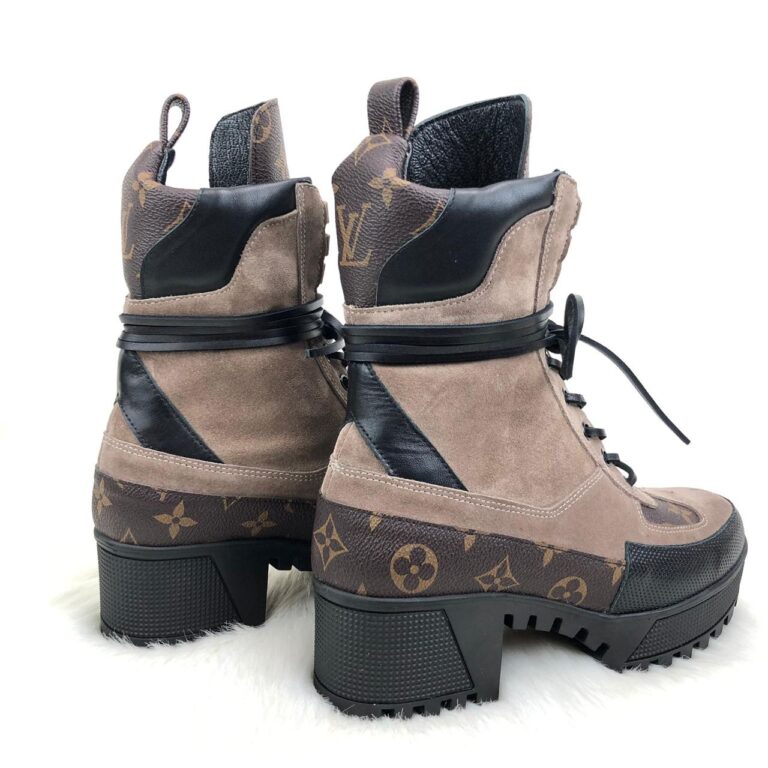 louis vuitton ayakkabi bot govde suet laureate platform