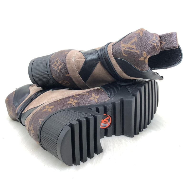 louis vuitton ayakkabi bot govde suet laureate platform