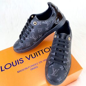 louis vuitton ayakkabi frontrow sneaker siyah