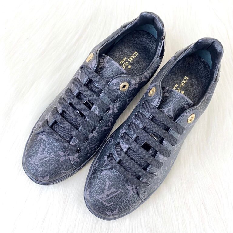 louis vuitton ayakkabi frontrow sneaker siyah