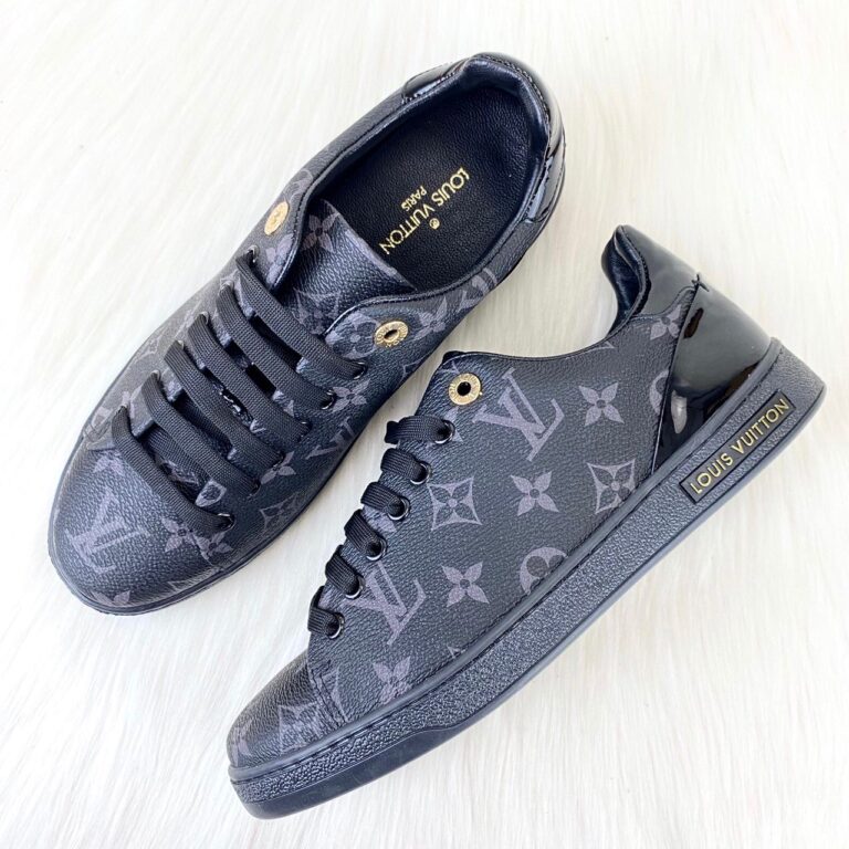 louis vuitton ayakkabi frontrow sneaker siyah