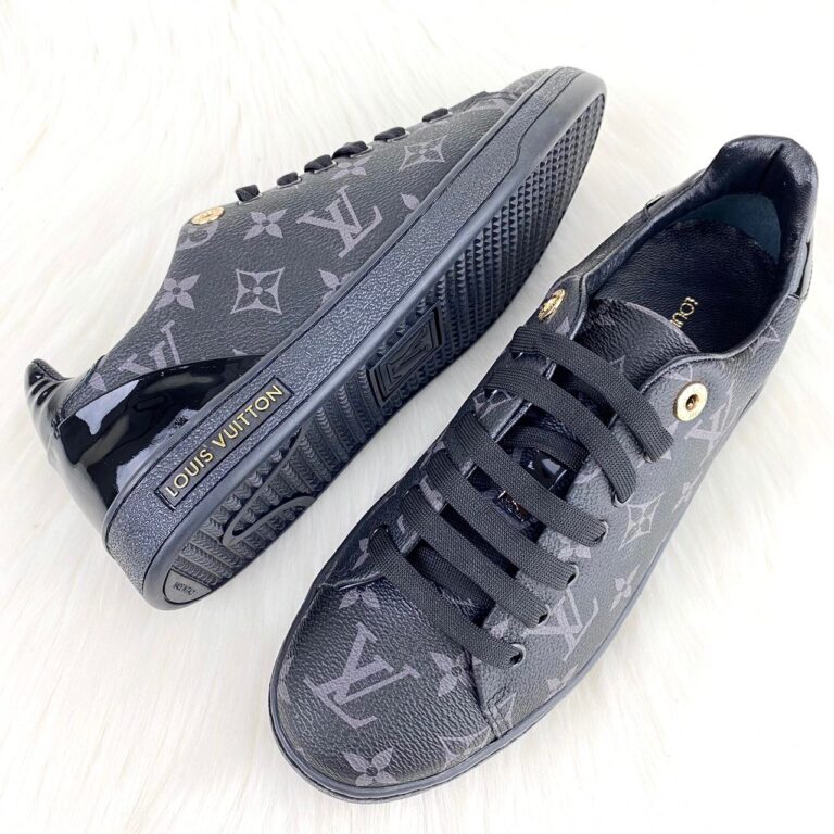 louis vuitton ayakkabi frontrow sneaker siyah