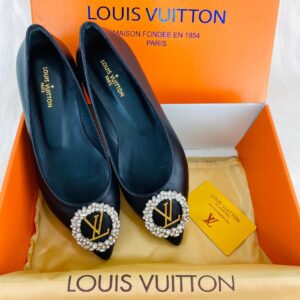 louis vuitton ayakkabi madeleine ballerina siyah babet