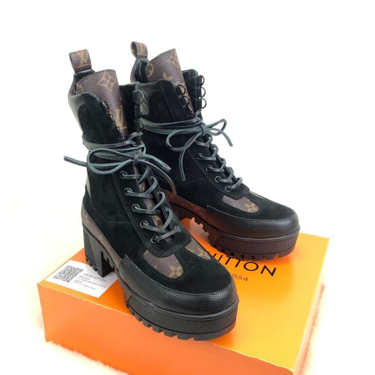 louis vuitton ayakkabi siyah bot laureate platform