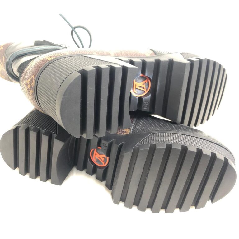 louis vuitton ayakkabi siyah bot laureate platform