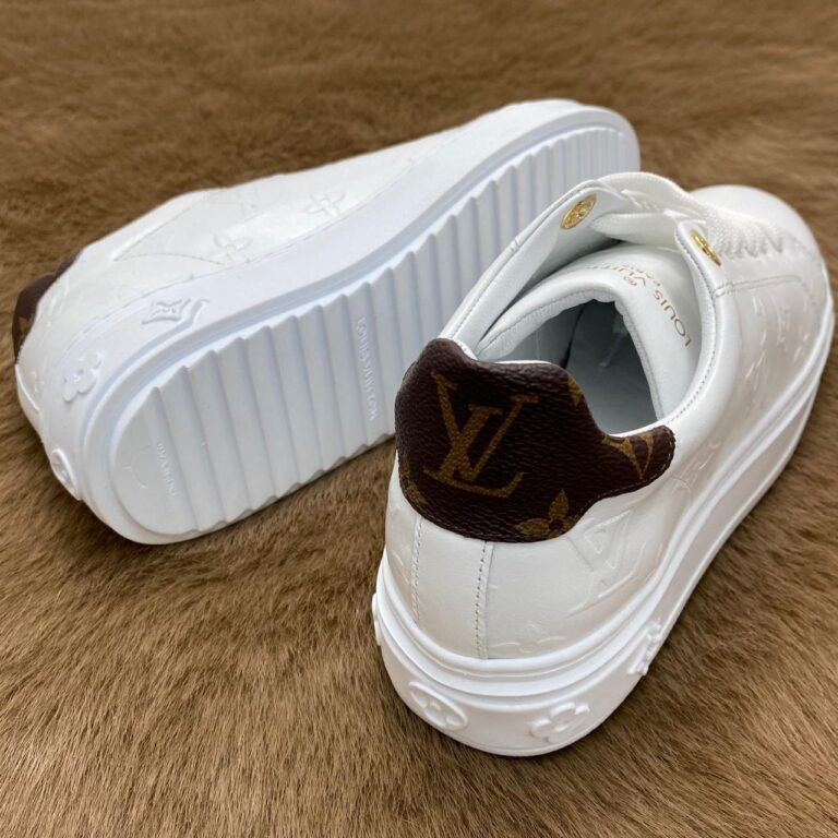 louis vuitton ayakkabi time out sneaker beyaz taban 4cm