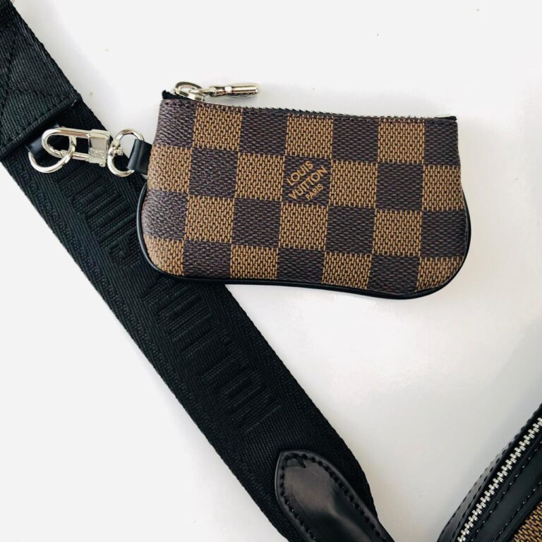 louis vuitton canta damier kahve trio messenger postaci 25x18cm