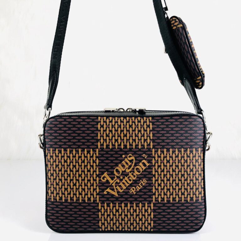 louis vuitton canta kahve lv2 collection  trio messenger postaci 25x18cm