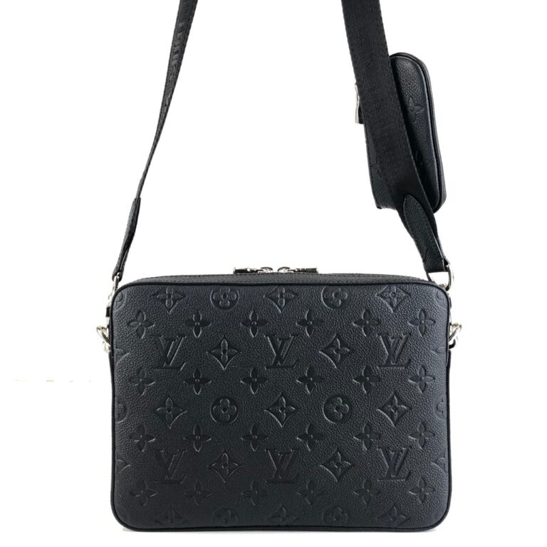 louis vuitton canta siyah monogram trio messenger postaci 25x18cm