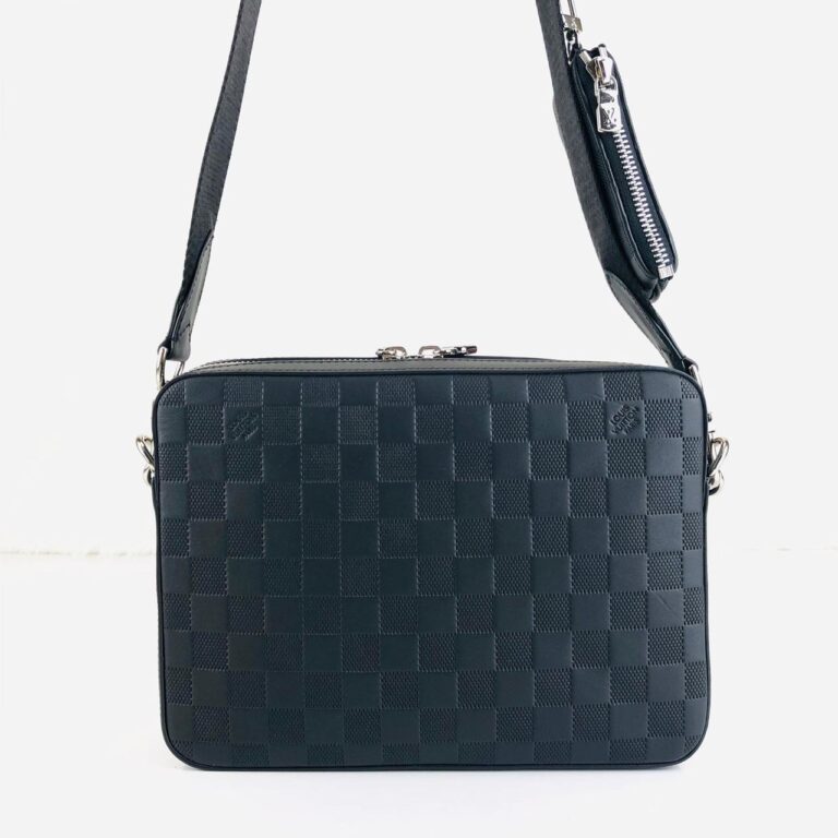 louis vuitton canta siyah trio messenger postaci 25x18cm