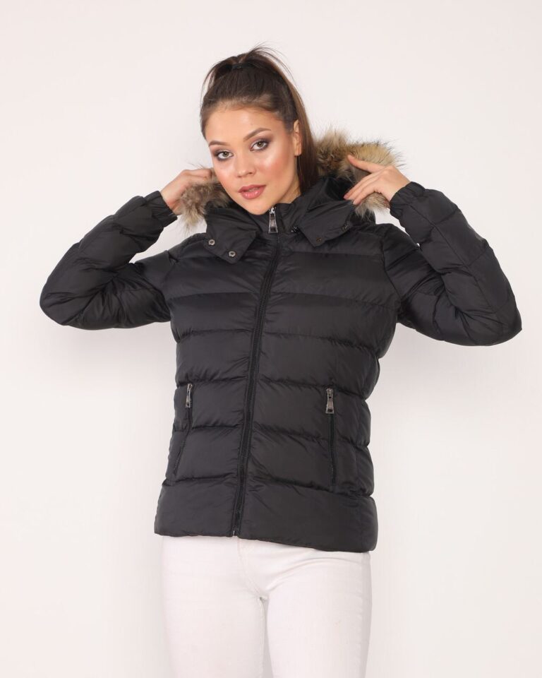moncler mont siyah mat yatay desen kapuson QR kod