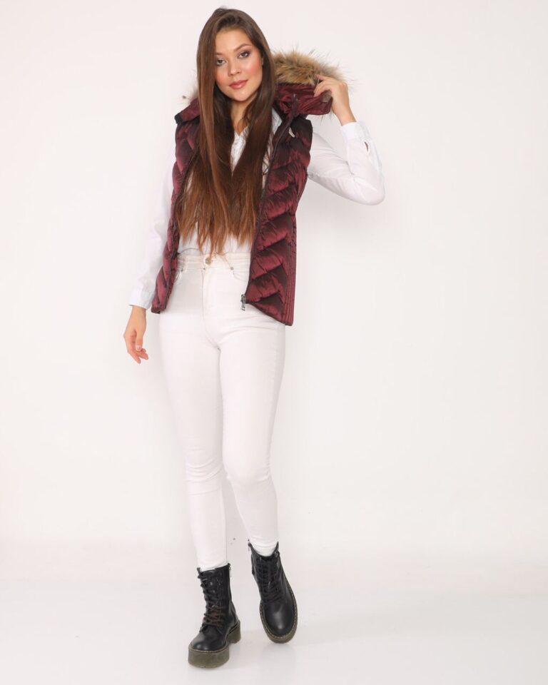 moncler yelek bordo zigzag desen kapuson QR kod