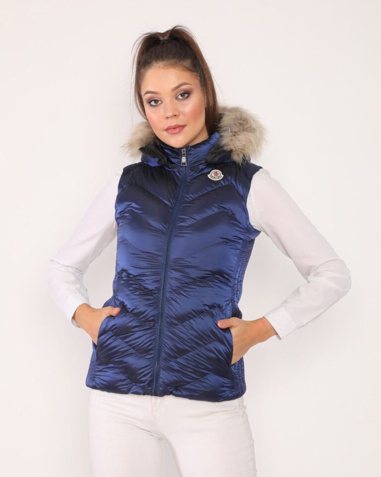 moncler yelek saks mavi zigzag desen kapuson QR kod