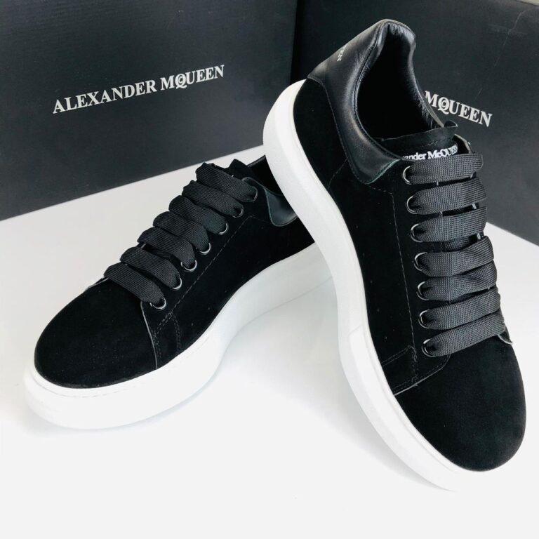 alexander mcqueen ayakkabi erkek sneaker siyah suet