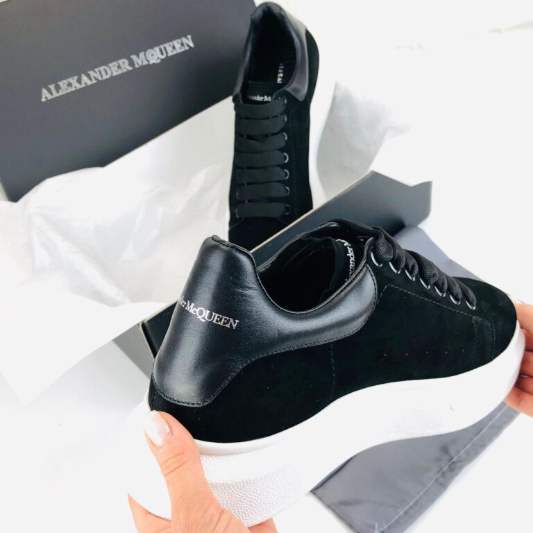 alexander mcqueen ayakkabi erkek sneaker siyah suet