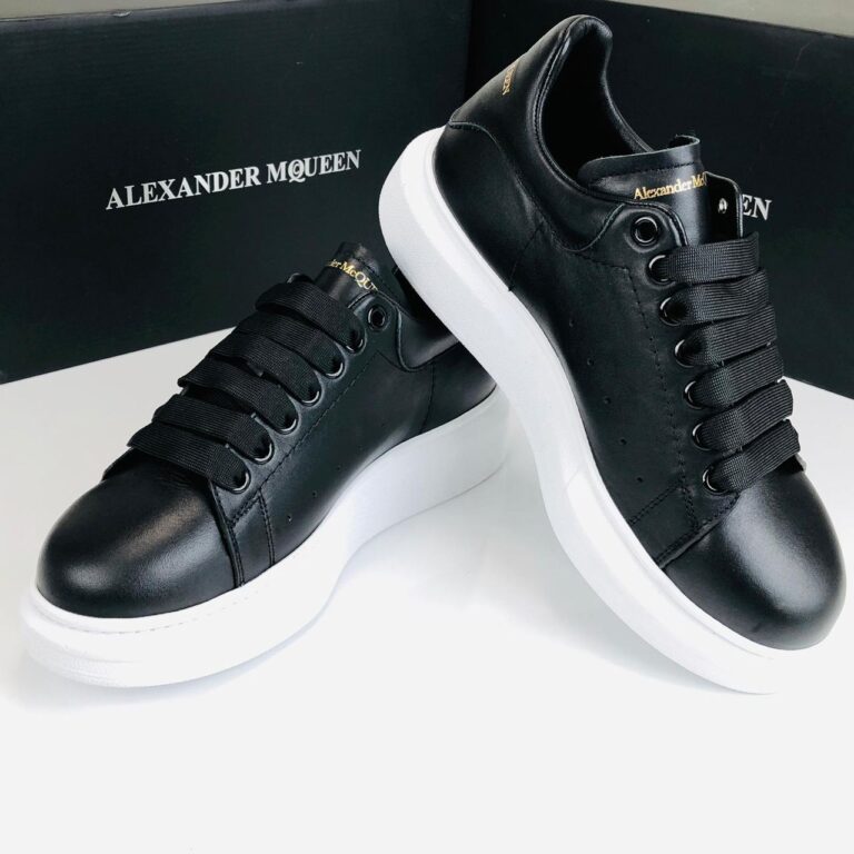 alexander mcqueen ayakkabi erkek sneaker siyah taban beyaz