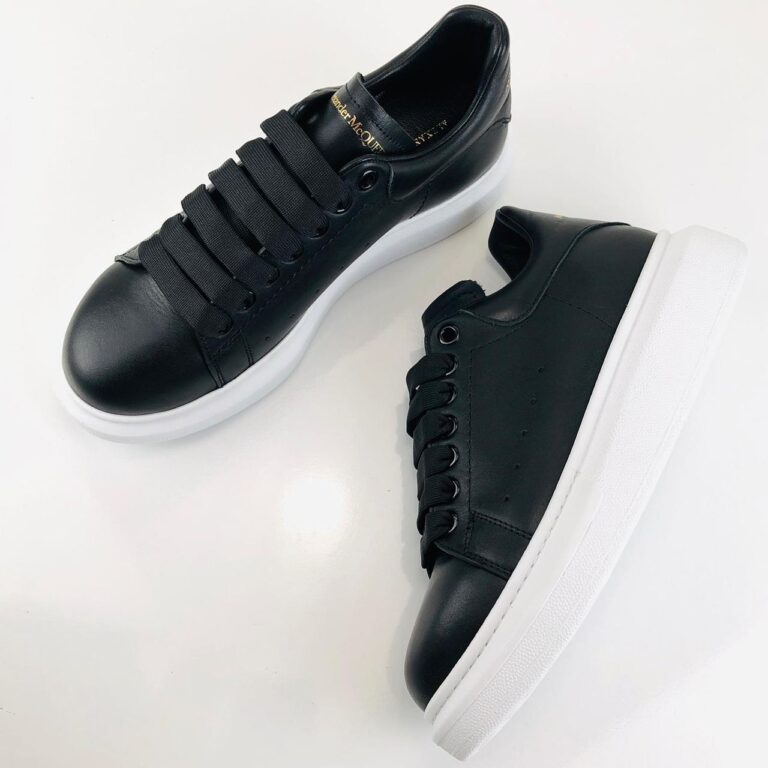 alexander mcqueen ayakkabi erkek sneaker siyah taban beyaz