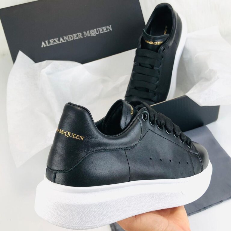 alexander mcqueen ayakkabi erkek sneaker siyah taban beyaz