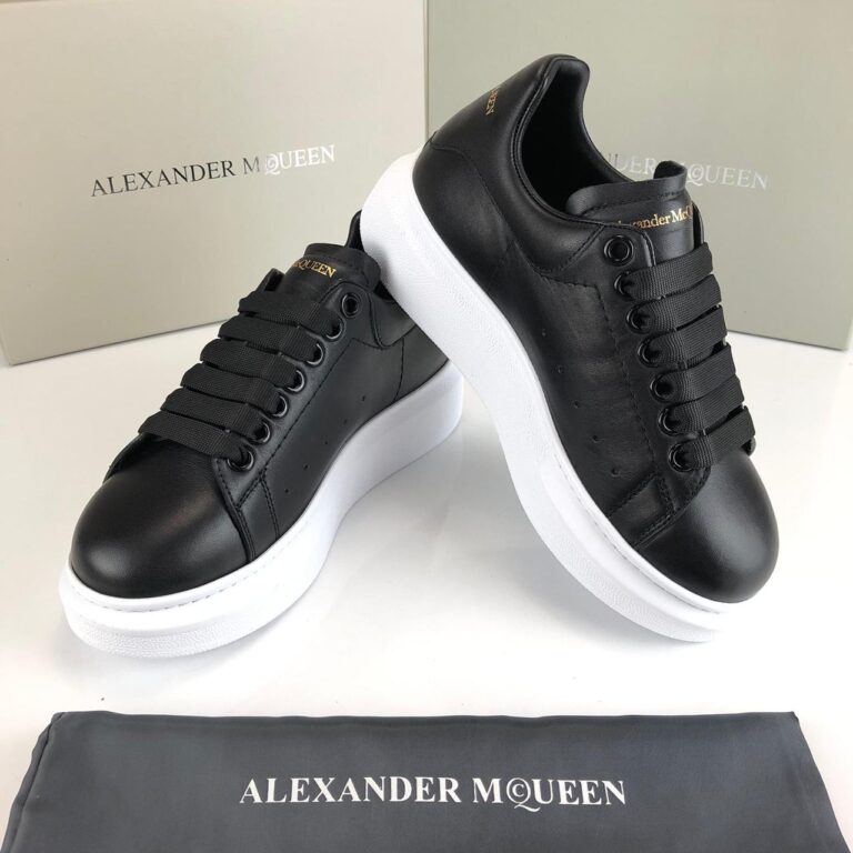 alexander mcqueen ayakkabi sneaker siyah beyaz taban