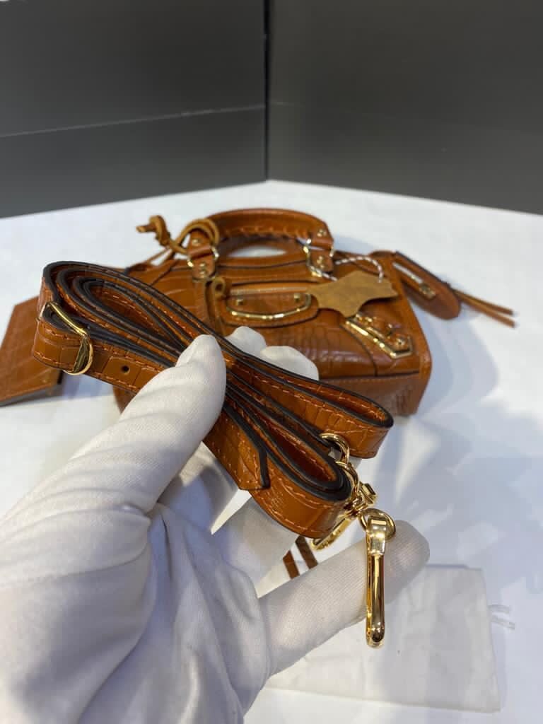 balenciaga canta city miniboy taba crocodil gold19x12